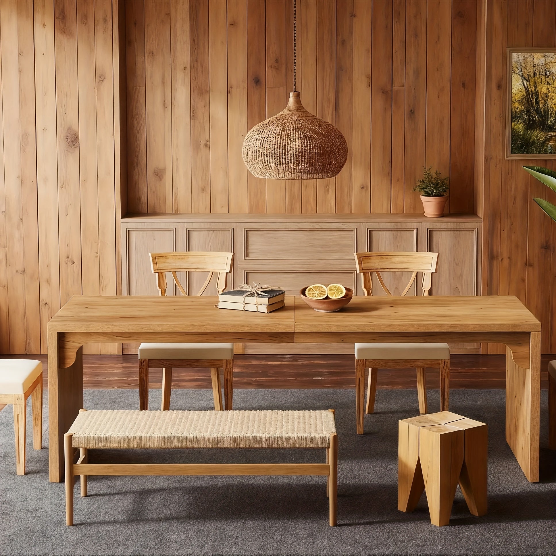 Extended Wooden Double Workstation Desk, 78.7 Inches Long Computer Table, Suitable for Two Users in for Home Office, Spacious Writing Surface for Two, Includes Ladder Racks for Storage And Organization