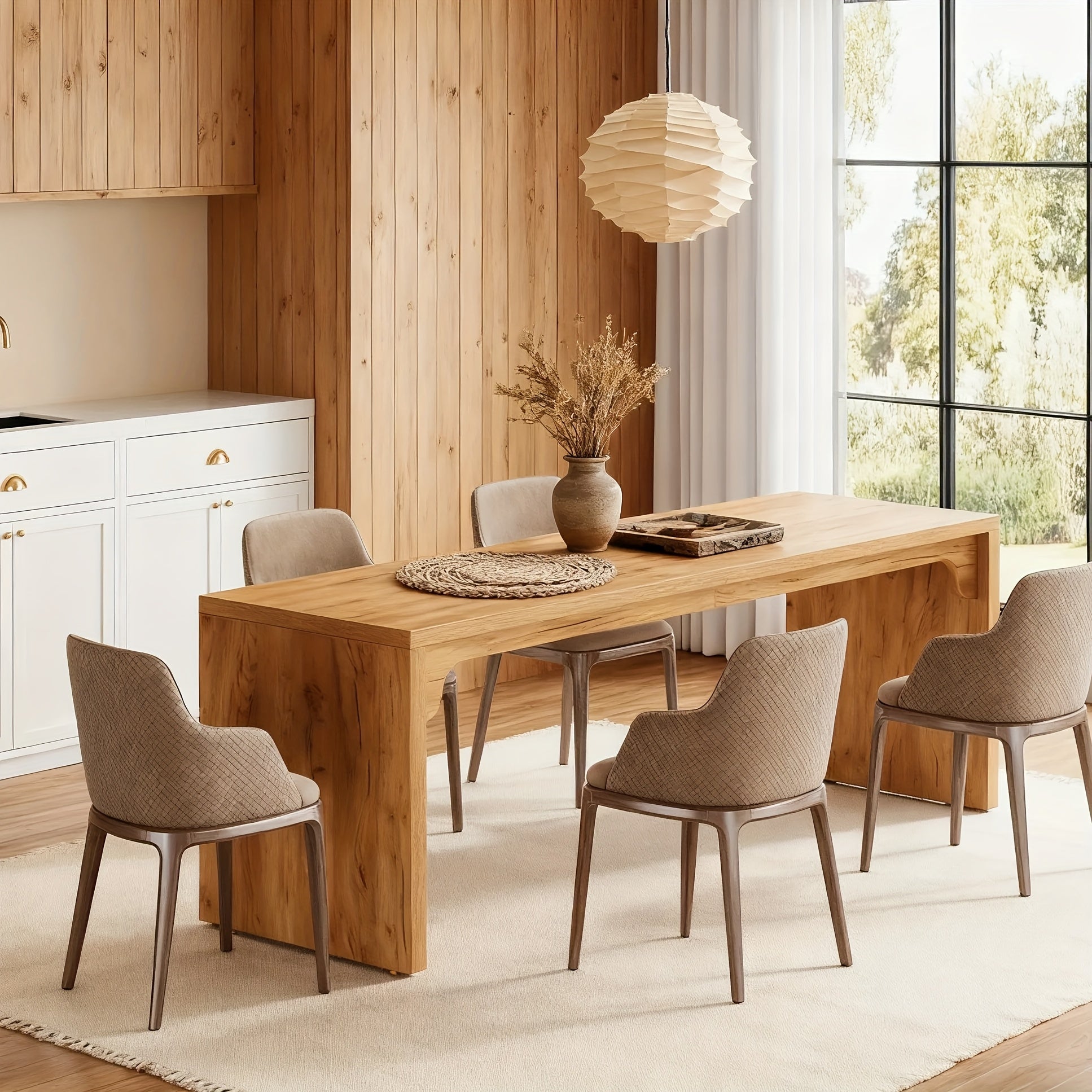 Extended Wooden Double Workstation Desk, 78.7 Inches Long Computer Table, Suitable for Two Users in for Home Office, Spacious Writing Surface for Two, Includes Ladder Racks for Storage And Organization