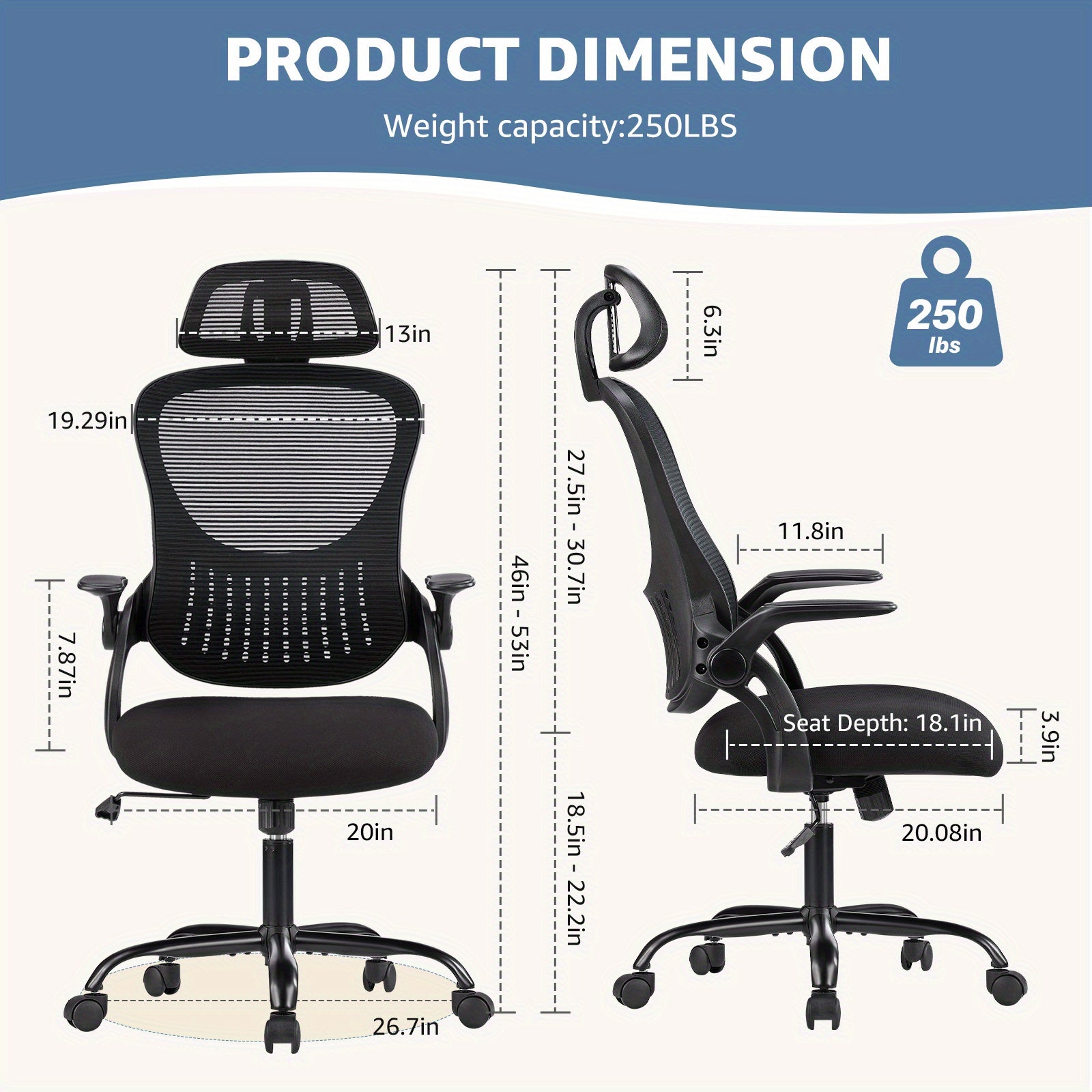 Gaming Chair, Office Chair, Breathable Mesh Design, Equipped With Wheels, Armrests, And Fixed Head Cushions, Lumbar Support To Protect The Lumbar Spine